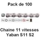 PACK 100 Chaines 11 vitesses YABAN S11 S2