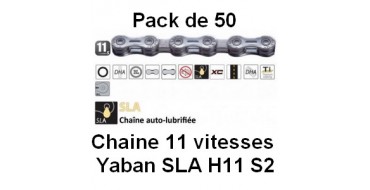 PACK 50 Chaines 11 vitesses Yaban SLA H11 S2
