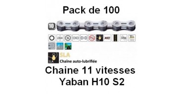 Pack 100 Chaines 10 vitesses Yaban SLA H10 S2