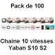 Pack 100 Chaines 10 vitesses Yaban S10 S2
