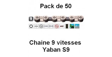 Pack 50 Chaines 9 vitesses Yaban S9
