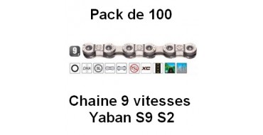 Pack 100 Chaines 9 vitesses Yaban S9 S2