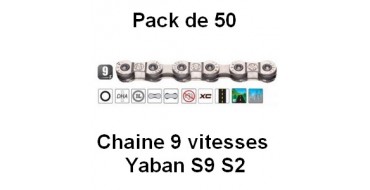 Pack 50 Chaines 9 vitesses Yaban S9 S2