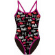 SWEAMS KISS - Maillot femme 1 piece bretelles fines