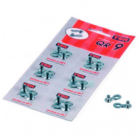 Maillon Rapide chaine 8 9 vitesses Yaban QRS Quick Release Plaquette de 6