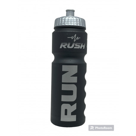 Bidon RUSH RUN - Black Matt SILVER - 750ml 