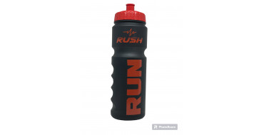 Bidon RUSH RUN - Black Matt RED - 750ml 