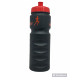 Bidon RUSH RUN - Black Matt RED - 750ml 