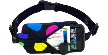 Ceinture SPIBELT Large Pocket - POLKA DOTS - Ceinture extensible porte gels, nutrition, telephone ...