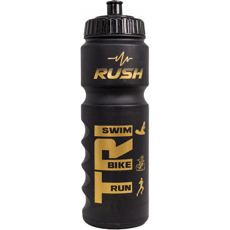 Bidon TRIATHLON RUSH - Black Matt GOLD - 750ml 