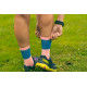 RUSH Med SOCKS SALMON - BLUE - Socquettes Cyclisme, Triathlon