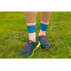 RUSH Med SOCKS SALMON - BLUE - Socquettes Cyclisme, Triathlon
