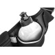Ceinture RUSH H2O RUNNING BELT - BLACK - Ceinture extensible Running avec 2 bidons et porte gels, nutrition, telephone ...