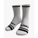RUSH SOCKS RUN -  WHITE - BLACK -   Socquettes Cyclisme,Triathlon