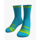 RUSH SOCKS  RUN - TURQUOISE - YELLOW FLUOR Socquettes Cyclisme,Triathlon