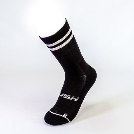 RUSH Short SOCKS BLACK - WHITE - Socquettes Cyclisme, Triathlon
