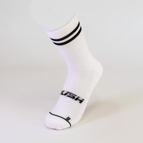 RUSH Short SOCKS WHITE - BLACK - Socquettes Cyclisme, Triathlon