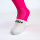 RUSH Med SOCKS PINK FLUO - WHITE - Socquettes Cyclisme, Triathlon