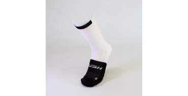 RUSH Med SOCKS WHITE - BLACK - Socquettes Cyclisme, Triathlon