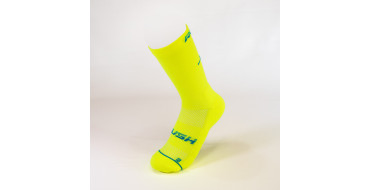 RUSH Med SOCKS YELLOW FLUO - Socquettes Cyclisme, Triathlon