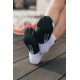 RUSH Med SOCKS WHITE - BLACK - Socquettes Cyclisme, Triathlon