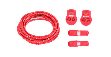 RUSH Lacets running FastLace striped Red - White