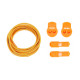 ULTEAM RACE Lacets running FastLace striped Neon Orange - White