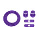 ULTEAM RACE Lacets running FastLace striped Purple - White