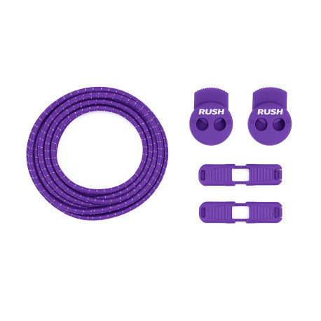 ULTEAM RACE Lacets running FastLace striped Purple - White
