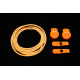 RUSH Lacets running FastLace reflective Neon Orange