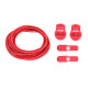 ULTEAM RACE Lacets running FastLace striped Red - Black
