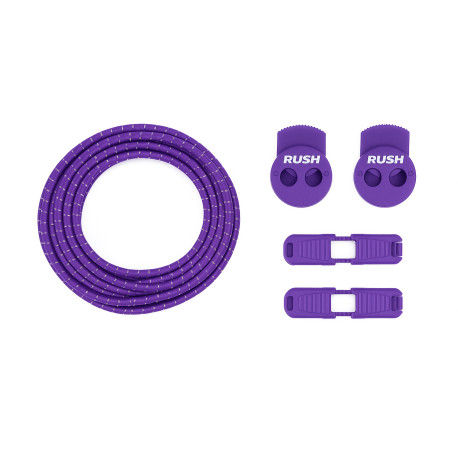 RUSH Lacets running FastLace striped Purple - White