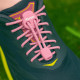 RUSH Lacets running FastLace striped Candy Pink - White