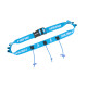 Ceinture porte dossard RUSH Energy Race belt Blue avec 3 points de fixation et 6 porte gels