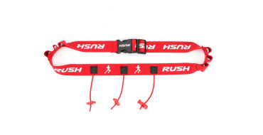 Ceinture porte dossard RUSH Energy Race belt avec 3 points de fixation et 6 porte gels