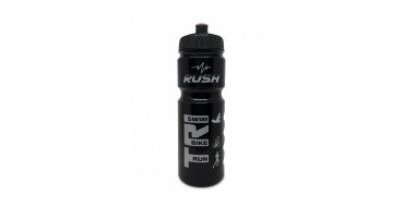 Bidon TRIATHLON RUSH - Black Shiny SILVER - 750ml 