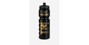 Bidon TRIATHLON RUSH - Black Shiny GOLD - 750ml 