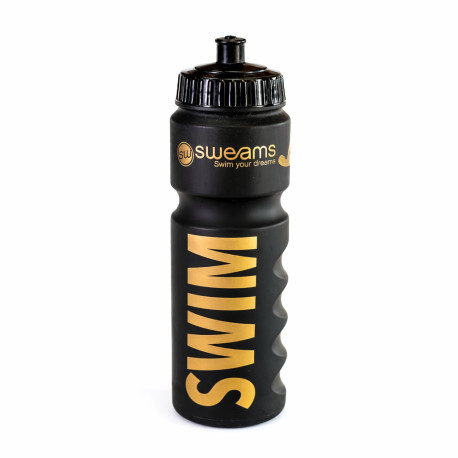 Bidon SWEAMS SWIM - Black Matt GOLD - 750ml 