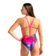 SWEAMS ALOHA YELLOW - Maillot femme 1 piece bretelles fines