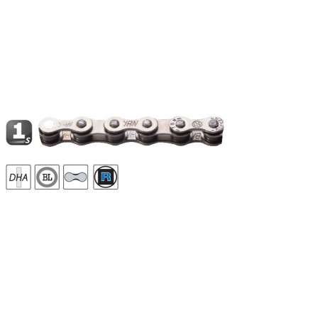 Chaine single speed 1/2" x 1/8" - 136 maillons Yaban special ebike S512He