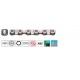 Chaine special ebike  1/2" x 3/32" - 136 maillons 8 vitesses Yaban S8e DHA