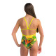 SWEAMS ALOHA TIKI - Maillot femme 1 piece bretelles fines