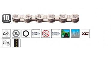 Chaine 10 vitesses 1/2"*11/128" - 136 maillons Yaban special ebike S10e