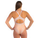 SWEAMS MANDALA ORANGE - Maillot femme 1 piece bretelles larges