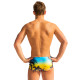 SWEAMS TRUNKS ALOHA  YELLOW - Boxer Natation Homme