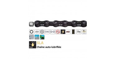 Chaine 10 vitesses YABAN SLA H10 Ti Black