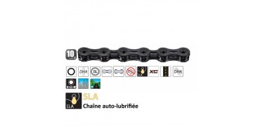 Chaine 10 vitesses YABAN SLA 101 Ti Black